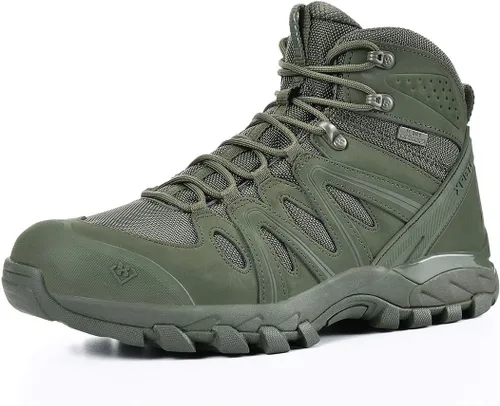 Vista 10 de XPETI -FORCE Botas tácticas medias, botas militares ligeras Negro