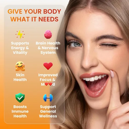 Vista 3 de Methylated B Complex Liquid Drop, vitaminas del complejo B líquido para mujeres, con metil B12, metilfolato, B1, B3, B5, B6, B7, C, Omega-3