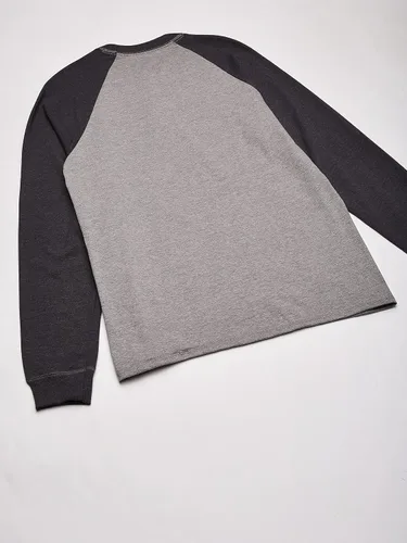 Vista 4 de Hanes Beefy-T Henley - Manga larga