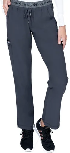 Vista 3 de Scrubs for Women Set 8 Pocket 4-Way Stretch Mock Wrap & Cargo Pant for Nurses Veterinarian Dentist Elements Select ES2976