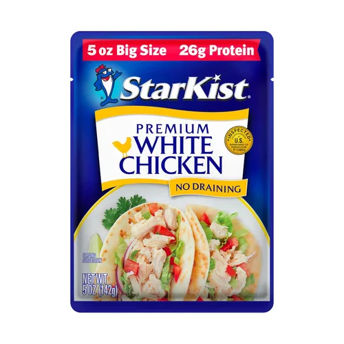 Vista 15 de StarKist Less Sodium Premium White Chicken - Bolsa de 2.6 onzas (paquete de 1)