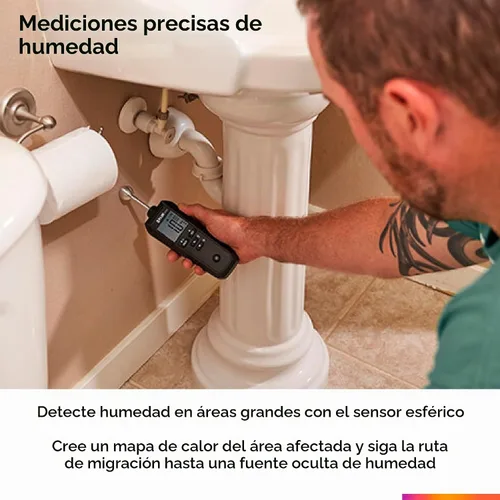 Vista 3 de FLIR Medidor de Humedad con Sonda Esférica MR59 y Bluetooth
