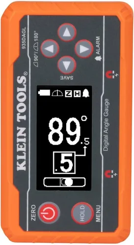 Vista 11 de Klein Tools 935DAGL Buscador de Ángulos de Nivel Digital con Ángulos Programables, Mide 0-90 y 0-180 Grados o Rangos de Ojo de Buey de Doble Eje