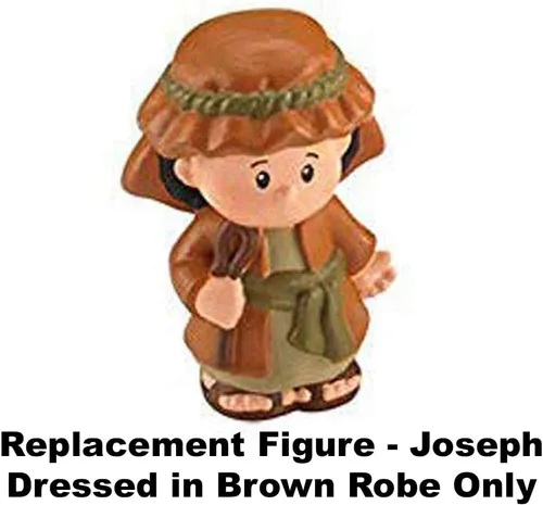 Vista 5 de Pieza de repuesto para el juego de pesebre Fisher-Price Little People J2404 ~ Joseph ~ Funciona muy bien para otros pesebres, historia bíblica