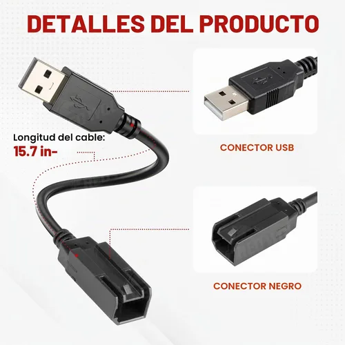 Vista 7 de RED WOLF Cable estéreo de fábrica para coche, puerto USB, arnés de cableado de retención para Nissan 2015-2022 Frontier Titan Sentra Retain OE