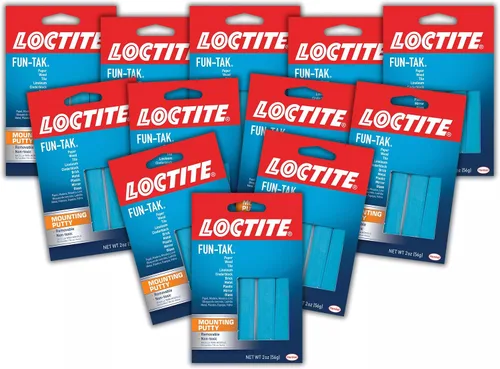 Vista 8 de Loctite Fun-Tak - Masilla de montaje, azul, cartera de 2 onzas, 1 paquete