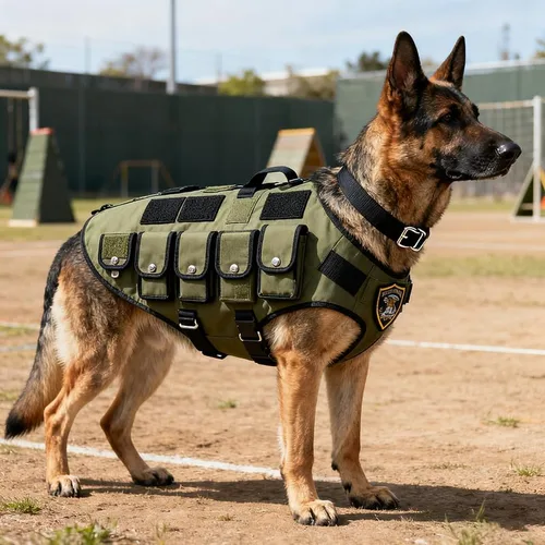 Vista 5 de Antrix 2 paquetes de guardaespaldas táctico divertido parche de gancho y bucle bordado de cierre emblema de servicio de animales para perros