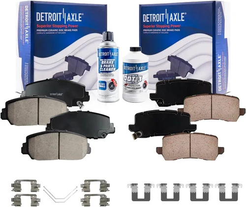 Vista 90 de Detroit Axle - Pastillas de freno para Avalanche Express Suburban Savana Yukon XL 1500 Chevy Tahoe GMC Cadillac Escalade, Pastillas de freno