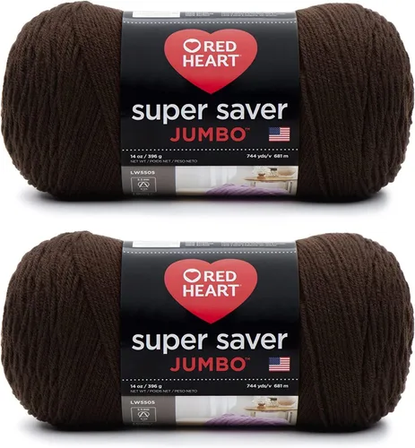 Vista 68 de Red Heart Super Saver Jumbo Ovillo de lana, Amatista