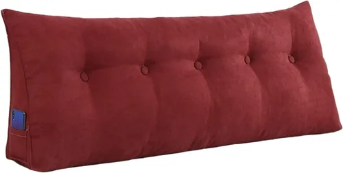 Vista 13 de Almohadas de cuña para sentarse en la cama, almohadas de lectura, almohada triangular con funda de almohada extraíble, cojín de respaldo para sofá