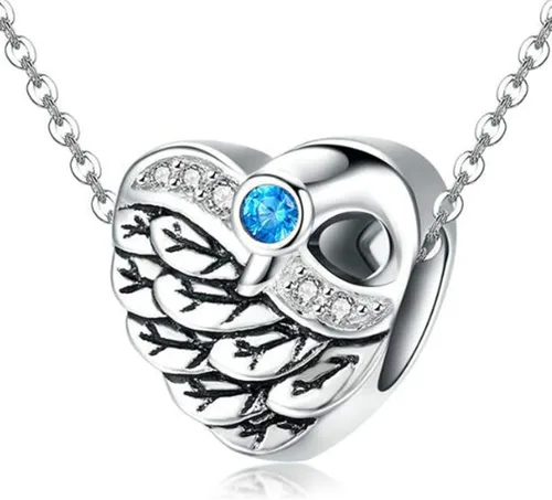 Vista 5 de Abalorio de plata de ley 925 con forma de corazón para pulseras Pandora