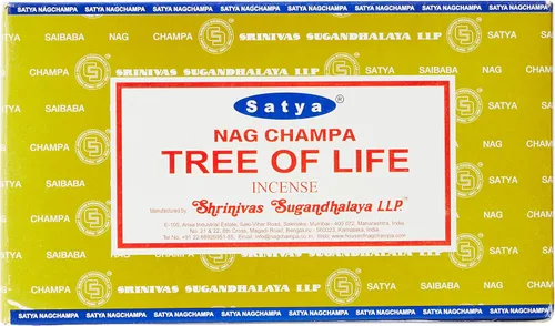 Vista 2 de Satya Sai Baba Nag Champa - Conos incienso, paquete de 6 (12 conos con soporte cada uno)