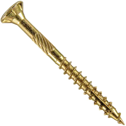 Vista 97 de 8 x 1 revestimiento exterior recubierto de bronce, tornillo de madera multiusos compatible con ACQ, cabeza plana Torx/Star Drive de 1 libra, 288