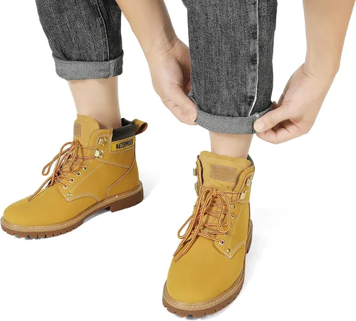 Vista 7 de Botas de senderismo impermeables para hombre, botas de nieve para caminar