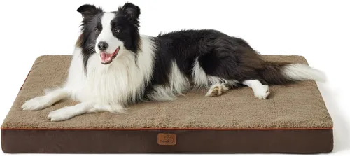 Vista 27 de Bedsure - Cama ortopédica pequeña para perros chicos, impermeable, con funda extraíble lavable, tapete de espuma con forma de huevera para mascotas