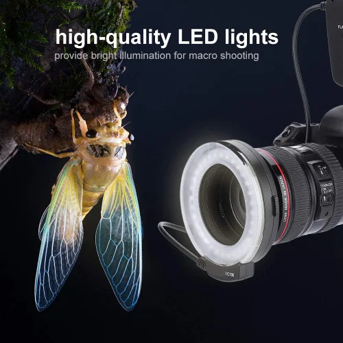 Vista 4 de Paquete de flash LED 5500k FC-100 portátil con controlador de flash flash LED universal 32 cuentas de lámpara LED Kit de luz de relleno para cámara