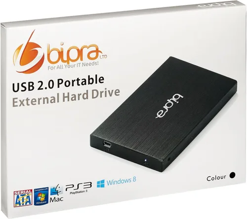Vista 6 de 250Gb 250 Gb 2.5 Pulgadas Disco Duro Externo Portátil USB 2.0 - Negro - Fat32