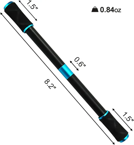 Vista 5 de Penspinning Bolígrafos Mods Spinning Mods Spin Light Stick para principiantes, negro y azul
