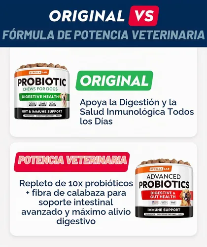 Vista 4 de STRELLALAB Advanced Dog Probiotics Chews - 60 Billion CFU per jar Masticables probióticos