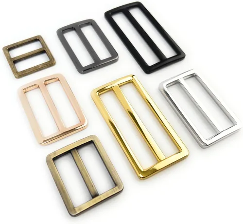 Vista 4 de 10 hebillas deslizantes de metal resistente, aleación de zinc, correas deslizantes, correas deslizantes, correa deslizante, ajustador de cinturón