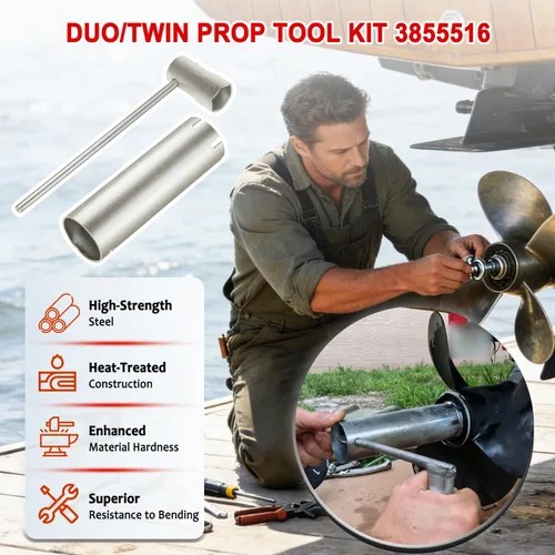 Vista 3 de Kit de herramientas de doble propulsión 3855516 Llave de hélice para Volvo Penta D F Duoprop
