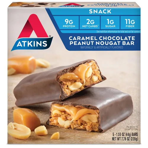 Vista 16 de Atkins Galletas de proteína crocantes, 305405, Peanut Butter, 1