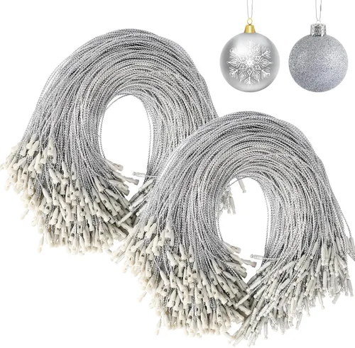 Vista 9 de JUNEBRUSHS 600 ganchos negros para adornos de Halloween con broche Cuerda de adorno para árbol de Navidad, fiestas, decoraciones colgantes
