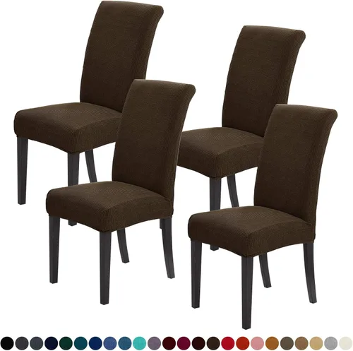 Vista 56 de Joccun - Juego de 2 fundas para sillas de comedor, fundas elásticas para sillas de comedor, fundas de asiento para sillas de comedor, funda de Negro