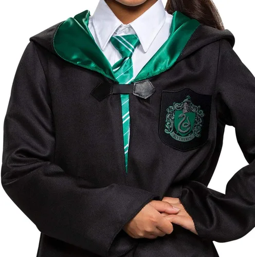 Vista 4 de Capa de Harry Potter, túnica oficial de Hogwarts Wizarding World, accesorio de vestir clásico para niños