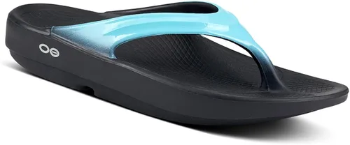 Vista 2 de OOFOS - Sandalias OOlala para mujer, calzado ligero de recuperación, reduce el estrés en los pies, en las articulaciones y la espalda, lavables a