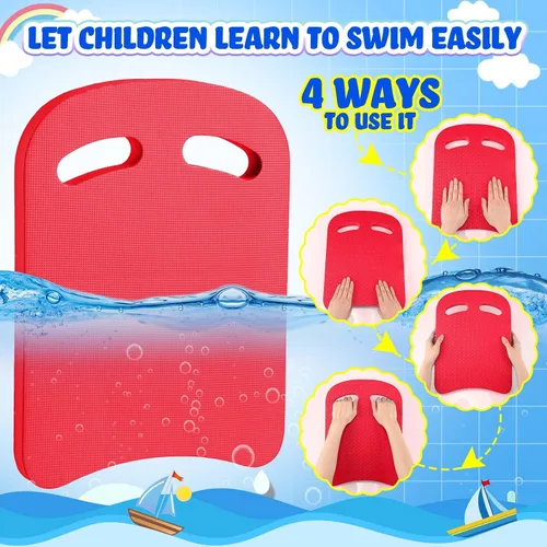 Vista 6 de Sosation 5 Pcs Swimming Kickboard Kids Swimming Training Kickboard Pool Aid Float Equipment for Kids Swim Beginner Exercise Accessories