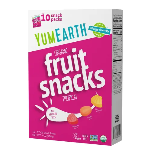 Vista 10 de YumEarth - Caja de botanas de frutas orgánicas, 0.7 oz (paquete de 10)