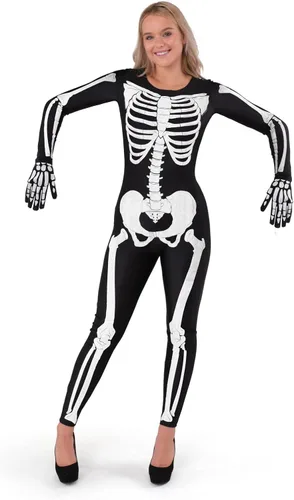 Vista 9 de Spooktacular Creations Disfraz de esqueleto para mujer adulta