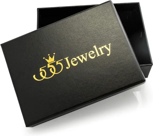 Vista 6 de 555Jewelry Pulsera de malla con hebilla de cinturón ajustable de acero inoxidable para mujer