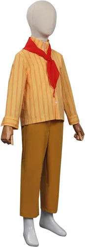 Vista 4 de Disfraz de Antonio para niños, camisa y pantalones, abrigo, uniforme de Halloween, Rojo