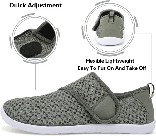 Vista 4 de Lisdwde Zapatos de agua antideslizantes para hombre y mujer, zapatos de natación, deportes de playa, secado rápido, zapatos de calcetín para mujeres
