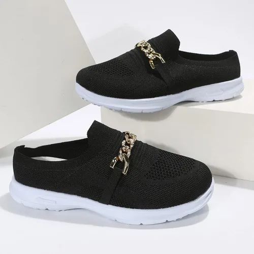 Vista 7 de DXYDSC Leisure - Sandalias deportivas de moda para mujer, con suela suave y cómoda, para correr al aire libre, con cadena