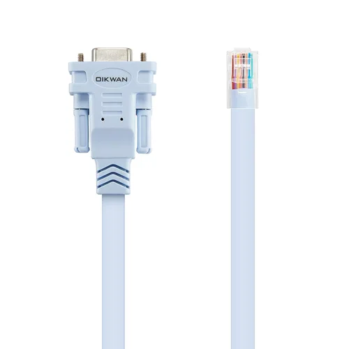 Vista 5 de Cable de consola DB9 a RJ45, compatible con Cisco Routers Switches Firewalls CAB-CONSOLE-RJ45