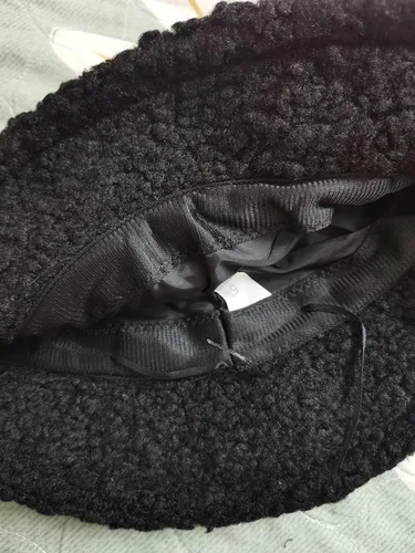 Vista 5 de Lolita - Gorro de lana de cordero con diseño de oveja bereber con forro polar divertido para pescador para invierno para mujeres y niñas