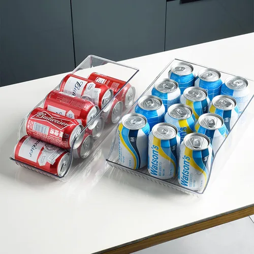 Vista 4 de Organizador de botellas de agua para refrigerador, organización de despensa y contenedores de almacenamiento, dispensador de bebidas