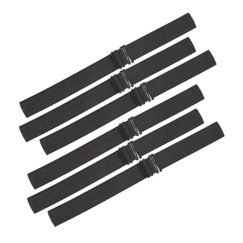 Vista 12 de Correas ajustables para pelucas y hacer pelucas, bandas elásticas ajustables (beige, 1 pulgada x 10 unidades)
