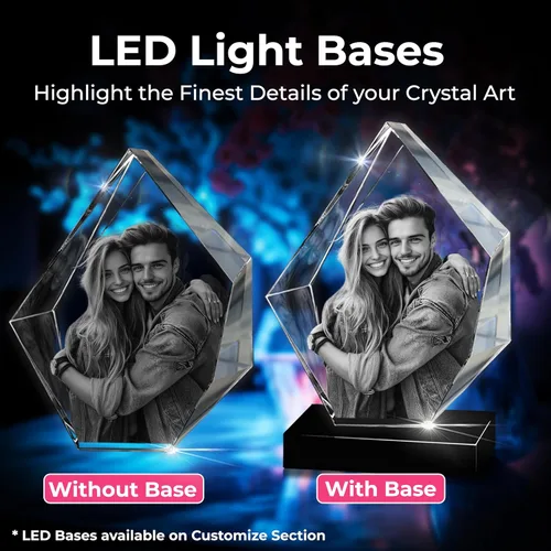 Vista 7 de 3D innovation Foto de cristal 3D, regalos conmemorativos personalizados para mamá, papá, esposa, hombres, mascotas, detalle de cristal grabado