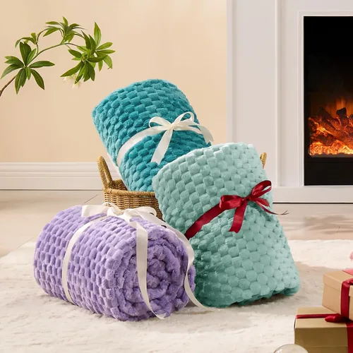 Vista 33 de BEDELITE Manta de forro polar para sofá y cama, manta decorativa de jacquard 3D de almendra, súper suave y acogedora, manta mullida cálida adecuada