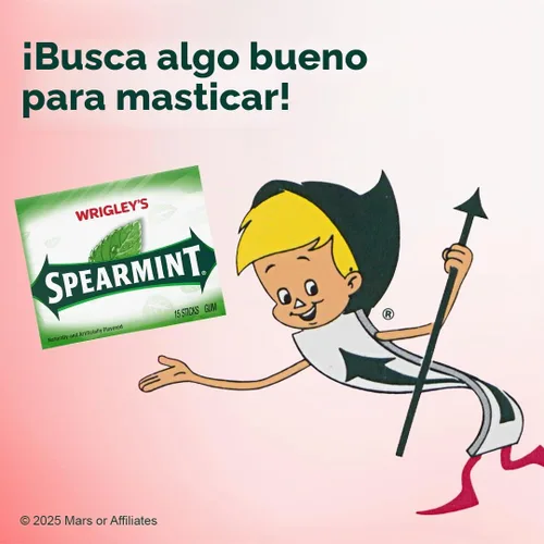 Vista 5 de Spearmint WRIGLEY'S - Goma de mascar, 15 unidades (paquete de 10)
