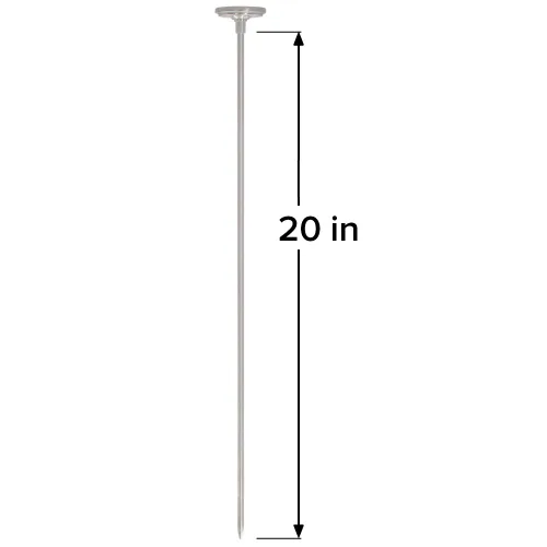 Vista 2 de Termómetro REOTEMP, 20" de tallo, para compost de jardín, con instrucciones de compostaje