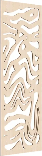 Vista 63 de 9 3/8"W x 24 3/8"H x 1/4"T Northfield Decorativos Paneles de Pared de Madera Calado, Abedul