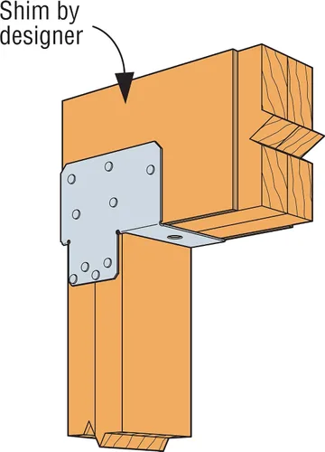 Vista 8 de Simpson Strong-Tie EPC6Z EPCZ ZMAX - Tapa de poste galvanizado para 6X (paquete de 10)