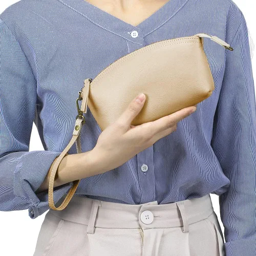 Vista 2 de Monederos pequeños para mujer, bolsos cruzados de cuero, monederos de pulsera, bolso de mano pequeño