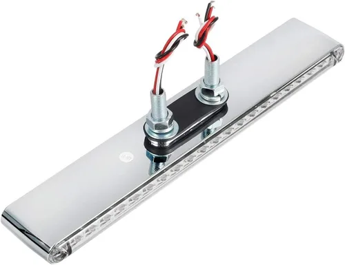 Vista 7 de Partsam Kit de barras de luz LED rojo/ámbar con lente transparente de doble cara para camión semi remolque