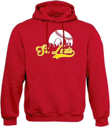 Vista 13 de Xtreme Apparrel Cityscape Skyline - Sudadera con capucha para hombre para fanáticos del béisbol